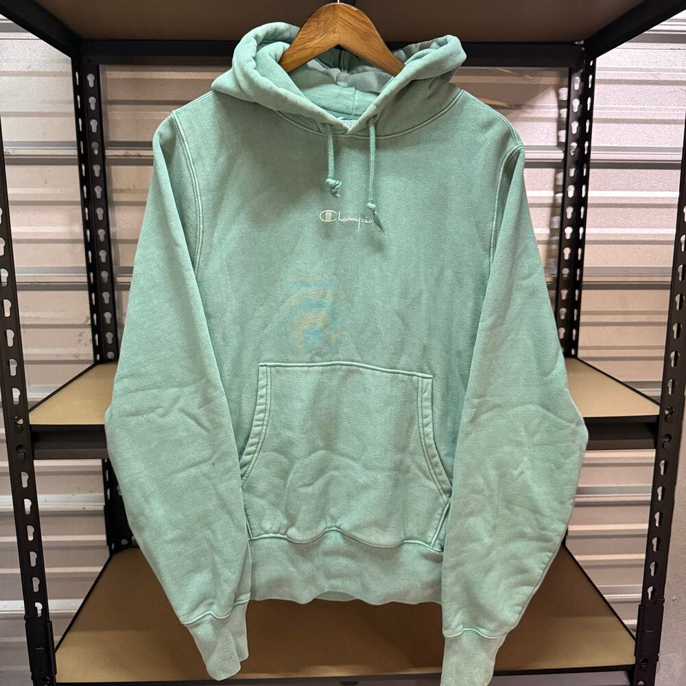 Champion Reverse Weave Mint Green Pullover Hoodie Women's S